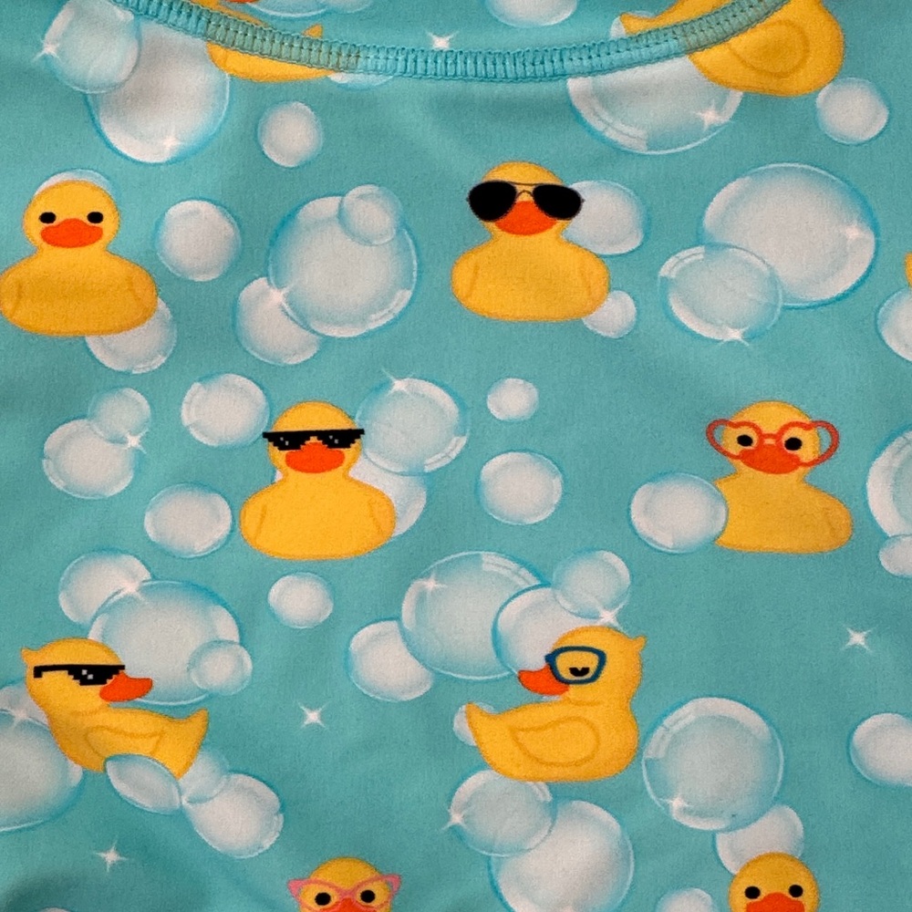 Posh Peanut Rubber Duckie Toddler Rashguard - Picture 2 of 3